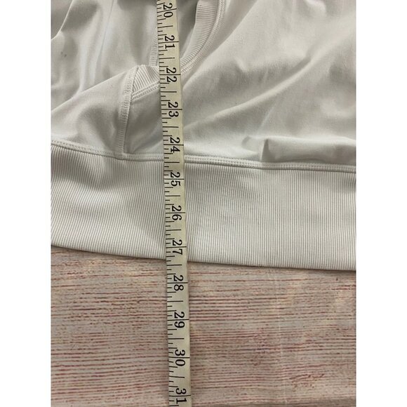 Lululemon Athletica Women's White Light Hooded Pullover - 12 - Picture 5 of 12